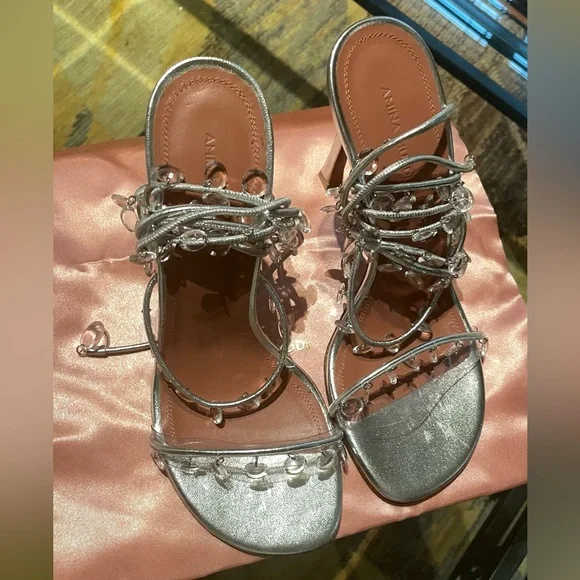 Amina Muaddi Tina heels size 8 brand new - Picture 4 of 7